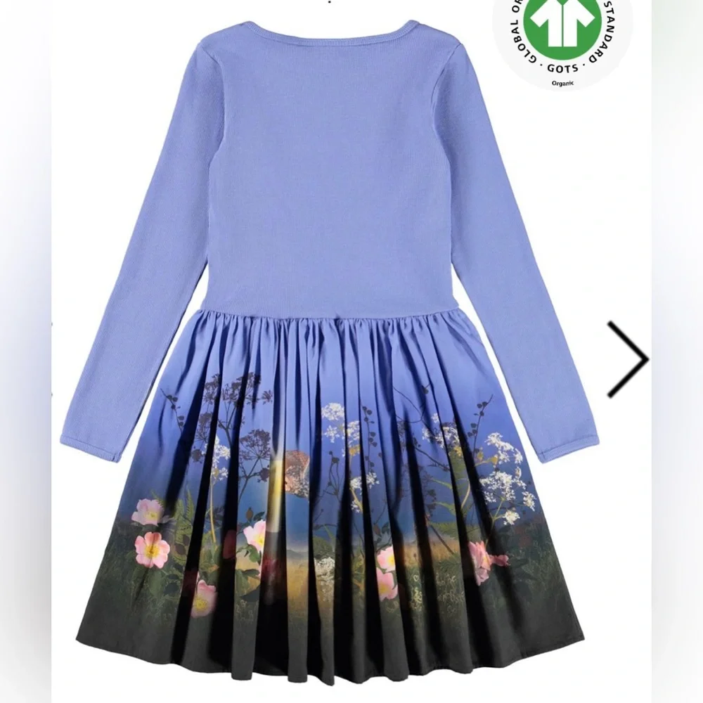 NWT Molo Lavender and Floral Dress - Picture 2 of 6